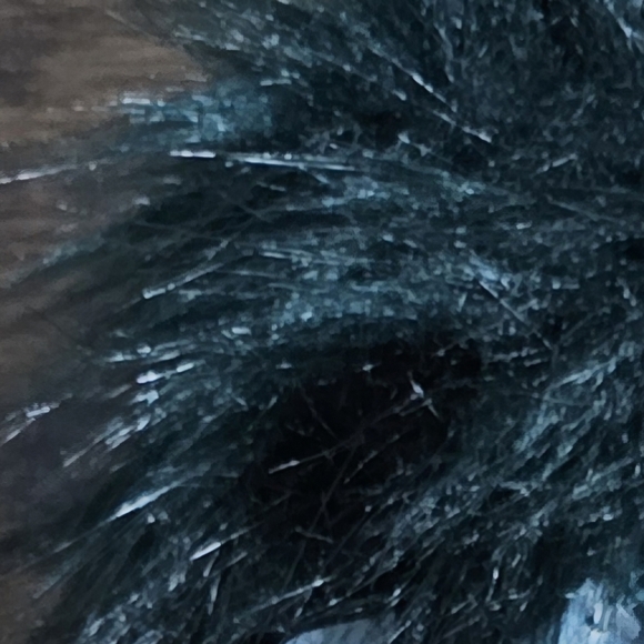 LOFT Teal Knit Hat with Pom Pom - Picture 3 of 4